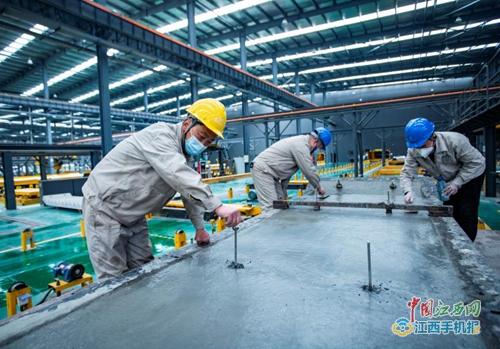 江西湖口 绿色工厂 生产提速 组图