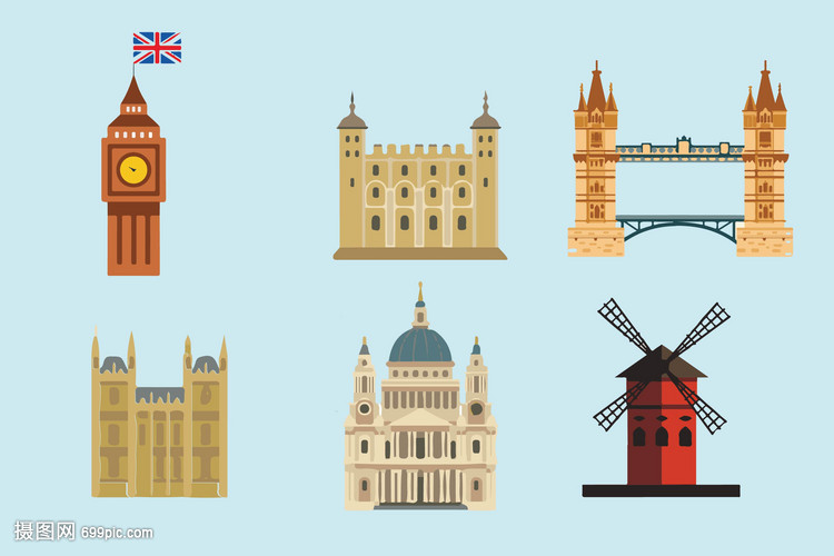 英国建筑背景素材