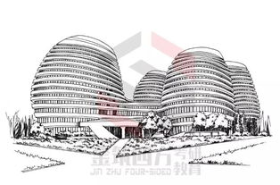 120张建筑 规划手绘临摹稿作品集精品免费领取 西安四方手绘 金筑四方