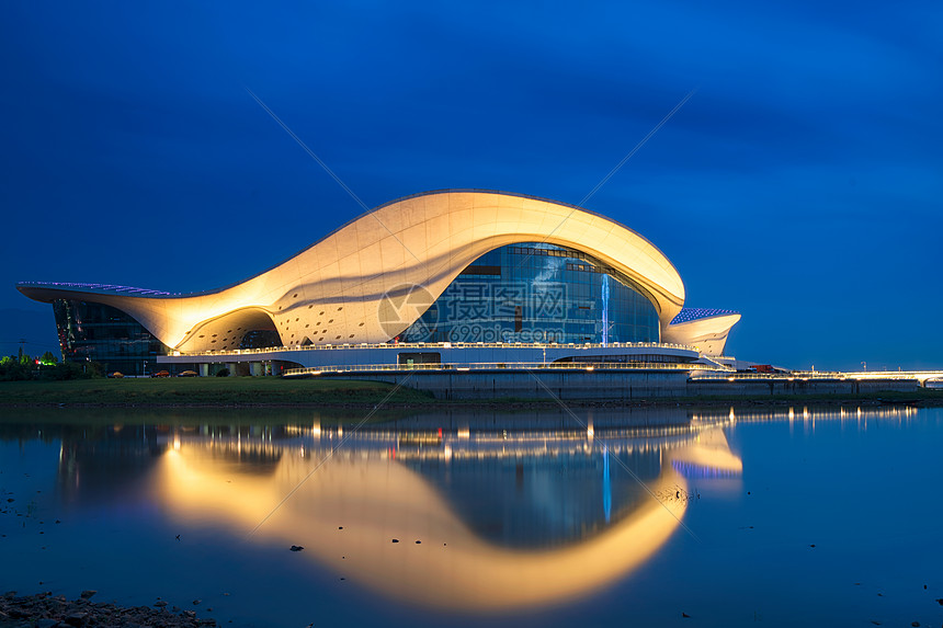 江西九江地标建筑造型漂亮的艺术中心