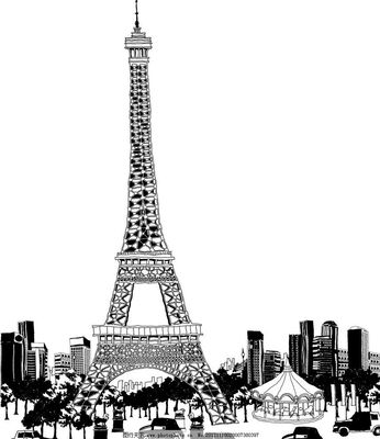 城市建筑剪影图片