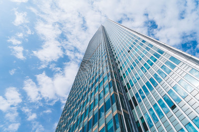 蓝天白云建筑外立面图片素材_免费下载_jpg图片格式_VRF高清图片500842459 .