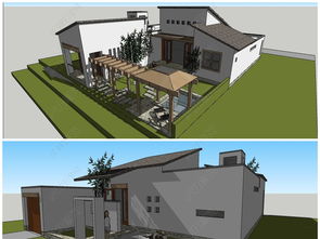 匠心筑境 精品中国风中式现代风格独栋别墅SU模型鉴赏与获取指南